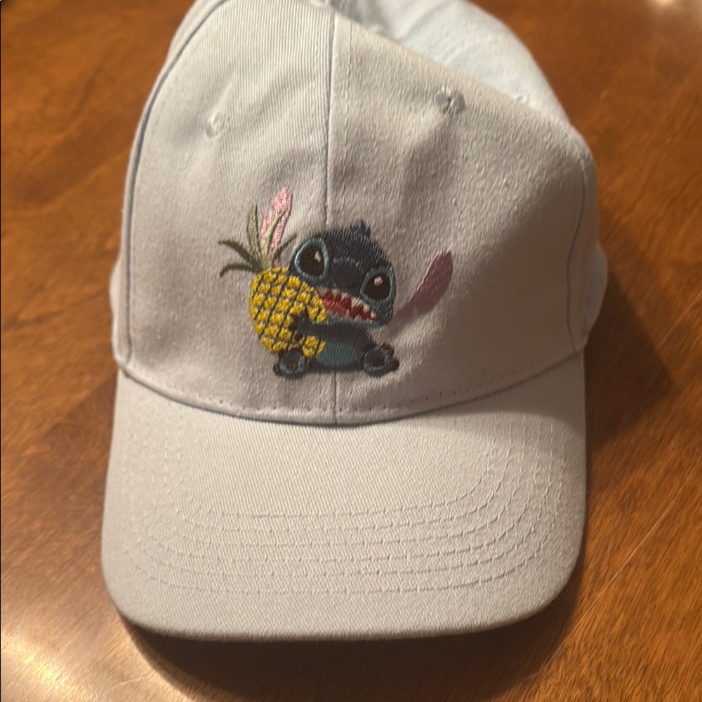 Girl’s Youth Disney Hawaiian STITCH Blue Adjustable Ball Cap Park Day Hat
